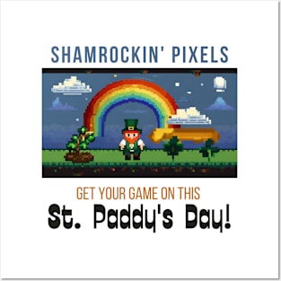 Shamrockin' Pixels: Get Your Game On This St. Paddy's Day! Posters and Art